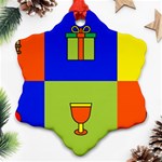 Kwanzaa Colorblock Ornament (Snowflake)