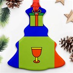 Kwanzaa Colorblock Ornament (Christmas Tree) 