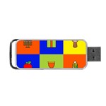 Kwanzaa Colorblock Portable USB Flash (Two Sides)