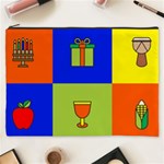 Kwanzaa Colorblock Cosmetic Bag (XXXL)