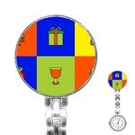 Kwanzaa Colorblock Stainless Steel Nurses Watch