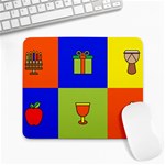 Kwanzaa Colorblock Large Mousepad