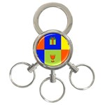 Kwanzaa Colorblock 3-Ring Key Chain