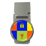 Kwanzaa Colorblock Money Clip (Round)