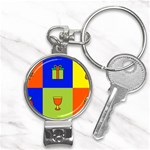 Kwanzaa Colorblock Nail Clippers Key Chain