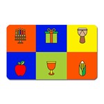 Kwanzaa Colorblock Magnet (Rectangular)