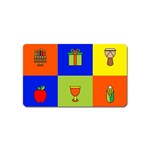 Kwanzaa Colorblock Magnet (Name Card)