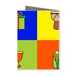 Kwanzaa Colorblock Mini Greeting Cards (Pkg of 8)