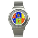 Kwanzaa Colorblock Stainless Steel Watch