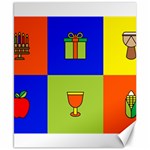 Kwanzaa Colorblock Canvas 8  x 10 