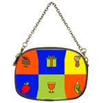 Kwanzaa Colorblock Chain Purse (One Side)