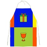 Kwanzaa Colorblock Full Print Apron