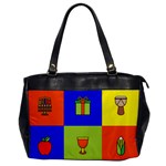 Kwanzaa Colorblock Oversize Office Handbag