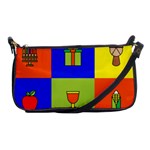 Kwanzaa Colorblock Shoulder Clutch Bag