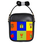 Kwanzaa Colorblock Girls Sling Bag