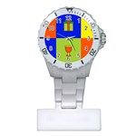 Kwanzaa Colorblock Plastic Nurses Watch