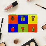 Kwanzaa Colorblock Cosmetic Bag (XS)