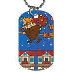 Xmas Witch Befana Dog Tag (Two Sides)