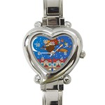 Xmas Witch Befana Heart Italian Charm Watch