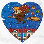 Xmas Witch Befana Jigsaw Puzzle (Heart)