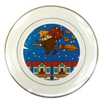 Xmas Witch Befana Porcelain Plate