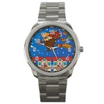 Xmas Witch Befana Sport Metal Watch