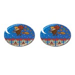 Xmas Witch Befana Cufflinks (Oval)