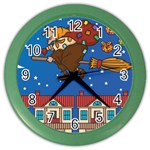 Xmas Witch Befana Color Wall Clock