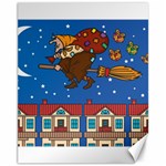 Xmas Witch Befana Canvas 11  x 14 