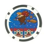 Xmas Witch Befana Poker Chip Card Guard