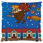 Xmas Witch Befana Large Cushion Case (Two Sides)