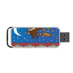 Xmas Witch Befana Portable USB Flash (One Side)