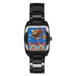 Xmas Witch Befana Stainless Steel Barrel Watch