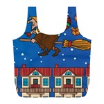 Xmas Witch Befana Full Print Recycle Bag (L)