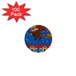 Xmas Witch Befana 1  Mini Button (100 pack) 