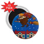 Xmas Witch Befana 2.25  Magnet (10 pack)