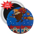 Xmas Witch Befana 3  Magnet (100 pack)