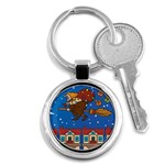 Xmas Witch Befana Key Chain (Round)