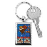 Xmas Witch Befana Key Chain (Rectangle)