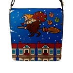 Xmas Witch Befana Flap Closure Messenger Bag (L)