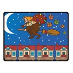 Xmas Witch Befana Double Sided Fleece Blanket (Small)