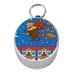 Xmas Witch Befana Silver Compass (Mini)