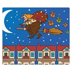 Xmas Witch Befana Double Sided Flano Blanket (Small)