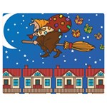 Xmas Witch Befana Double Sided Flano Blanket (Medium)