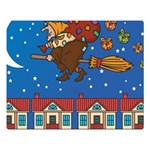 Xmas Witch Befana Double Sided Flano Blanket (Large)