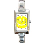 Vampire Emoji Dracula Rectangle Italian Charm Watch