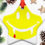 Vampire Emoji Dracula Ornament (Star)