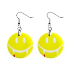 Vampire Emoji Dracula 1  Button Earrings