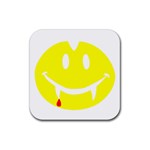 Vampire Emoji Dracula Rubber Coaster (Square)