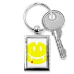 Vampire Emoji Dracula Key Chain (Rectangle)